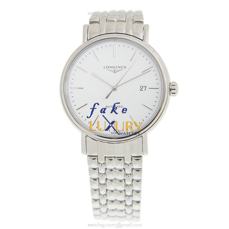Longines L4.922.4.12.6 PRESENCE Replica Watch With Automatic Movement White Dial Stainless Steel - Image 2