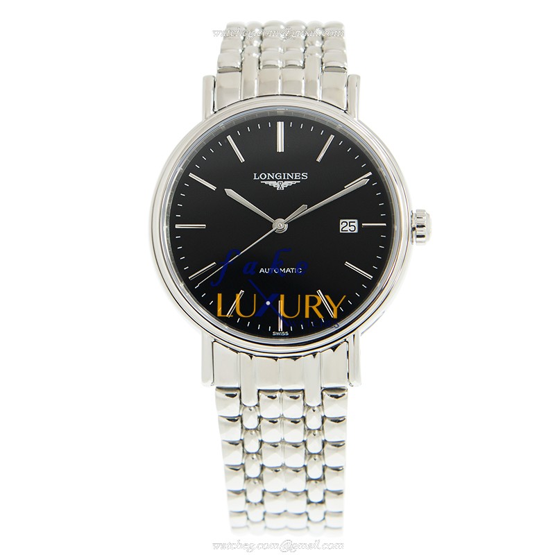 Longines L4.922.4.52.6 PRESENCE Replica Watch - Automatic - 40mm Steel Case - Black Dial - Image 2