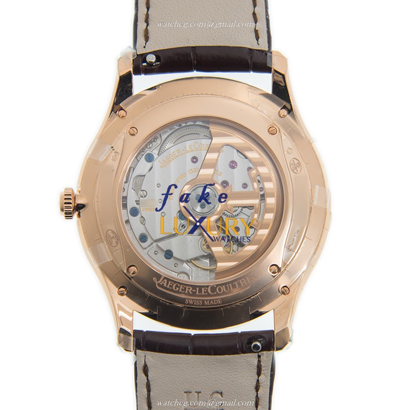 Jaeger-Lecoultre Q1212510 MASTER ULTRA THIN Automatic 18kt Rose Gold | 39mm White Dial Dark Brown - Image 3