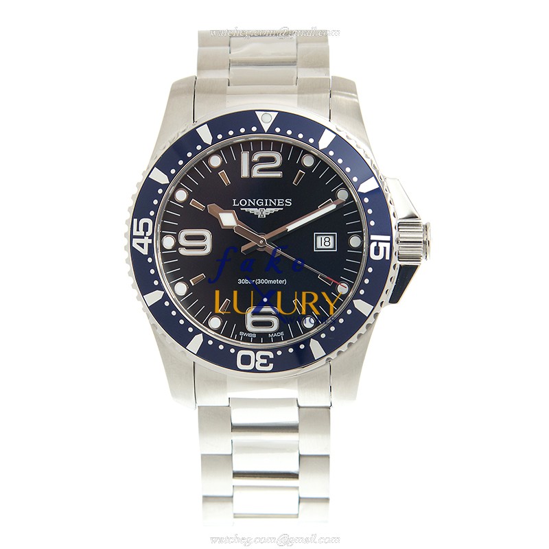 Longines L3.840.4.96.6 Conquest Replica Watch, Blue Dial, Quartz Movement, Steel Bracelet - Image 2