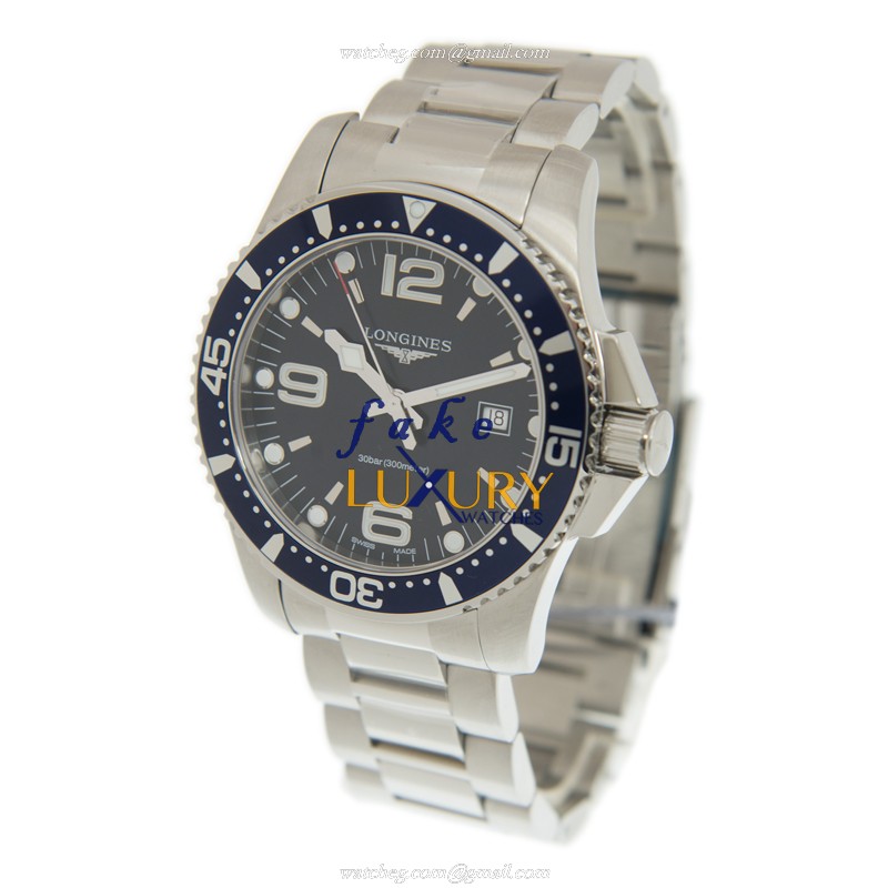 Longines L3.840.4.96.6 Conquest Replica Watch, Blue Dial, Quartz Movement, Steel Bracelet - Image 3