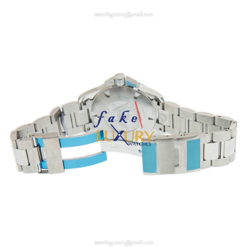 Longines L3.840.4.96.6 Conquest Replica Watch, Blue Dial, Quartz Movement, Steel Bracelet - Image 5