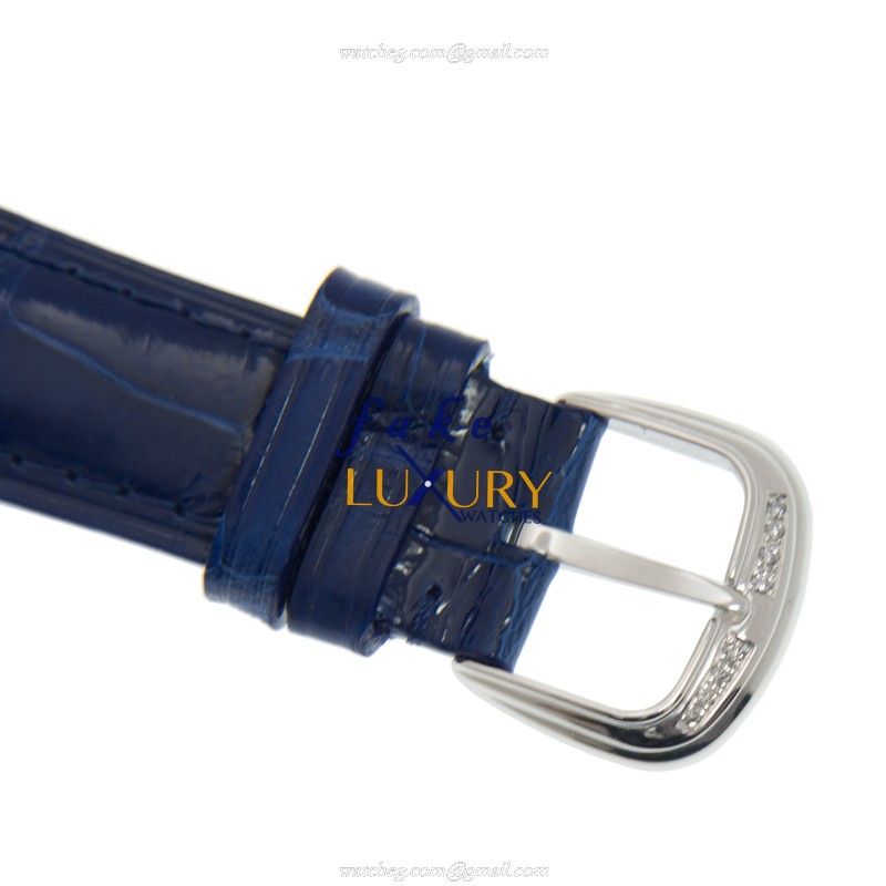 Franck Muller DM 42 D 1R CD OG - BLUE Automatic 18kt White Gold Diamond Silver Dial Replica Watch - Image 4