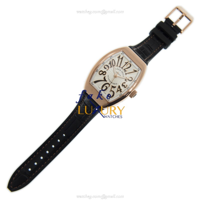 V 32 SC AT FO 5N.NR - Franck Muller Vanguard Replica Watch - Automatic - White Dial - 18kt Rose Gold - Image 2