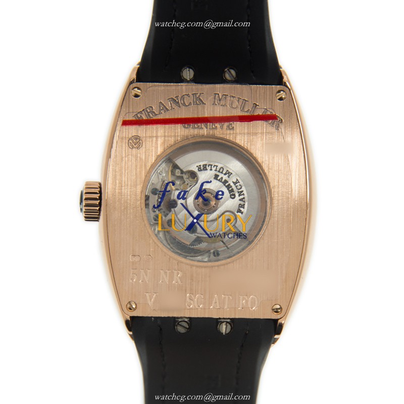 V 32 SC AT FO 5N.NR - Franck Muller Vanguard Replica Watch - Automatic - White Dial - 18kt Rose Gold - Image 3