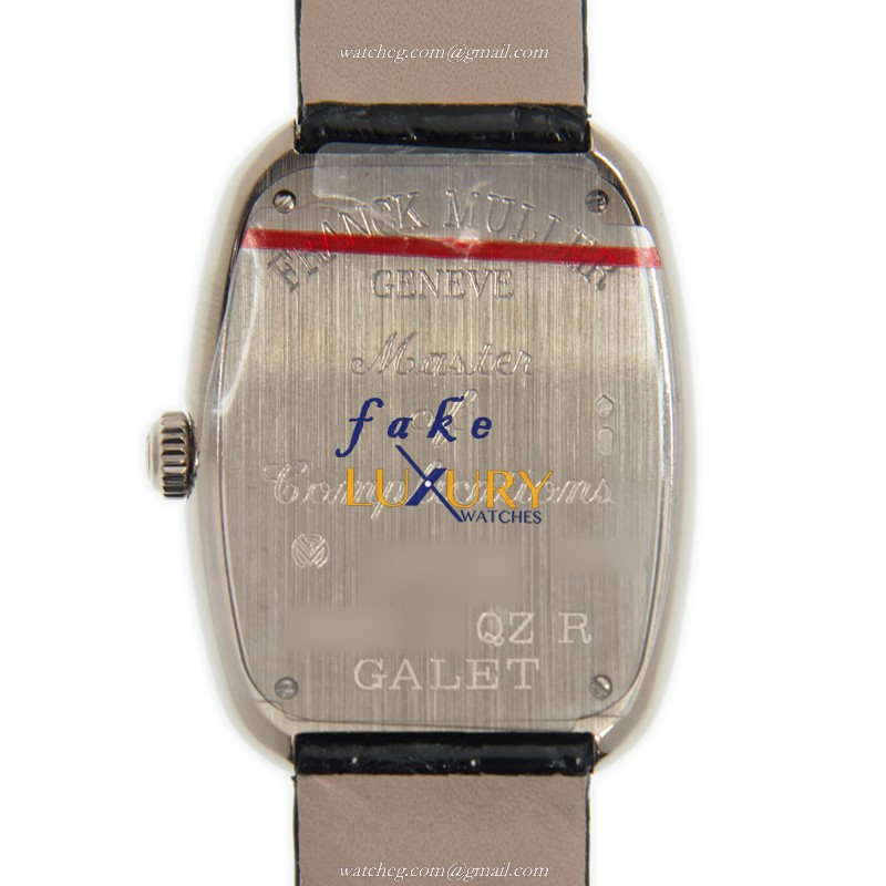 3002LQZRGALETOG - Franck Muller Galet Replica Watch - Quartz Silver Dial 18kt White Gold - Image 3
