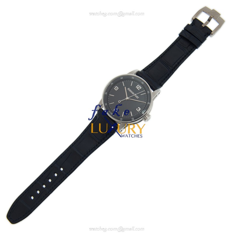 Audemars Piguet 15210BC.OO.A321CR.01 CODE 11.59 Replica Watch, Automatic, Blue Dial, White Gold Case - Image 2
