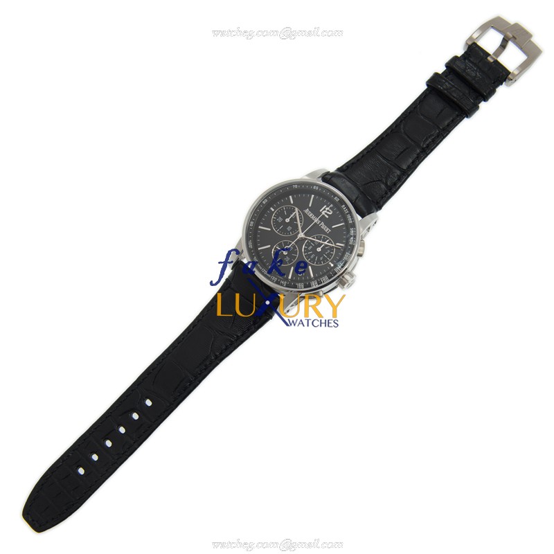 Audemars Piguet 26393BC.OO.A002CR.01 Automatic with Black Dial on Leather Strap - Image 2