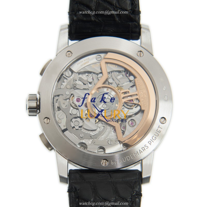 Audemars Piguet 26393BC.OO.A002CR.01 Automatic with Black Dial on Leather Strap - Image 3