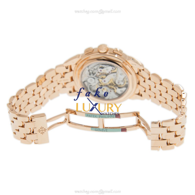 Patek Philippe 5270/1R-001 Grand Complications Replica Watch, Rose Gold Case, Black Dial, Manual - Image 4