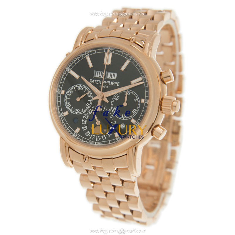 5204-1R-001 - Patek Philippe COMPLICATIONS Replica Watch - 18kt Rose Gold Manual Wind Black Dial - Image 2