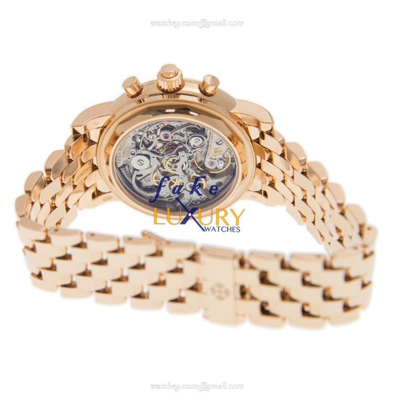 5204-1R-001 - Patek Philippe COMPLICATIONS Replica Watch - 18kt Rose Gold Manual Wind Black Dial - Image 3