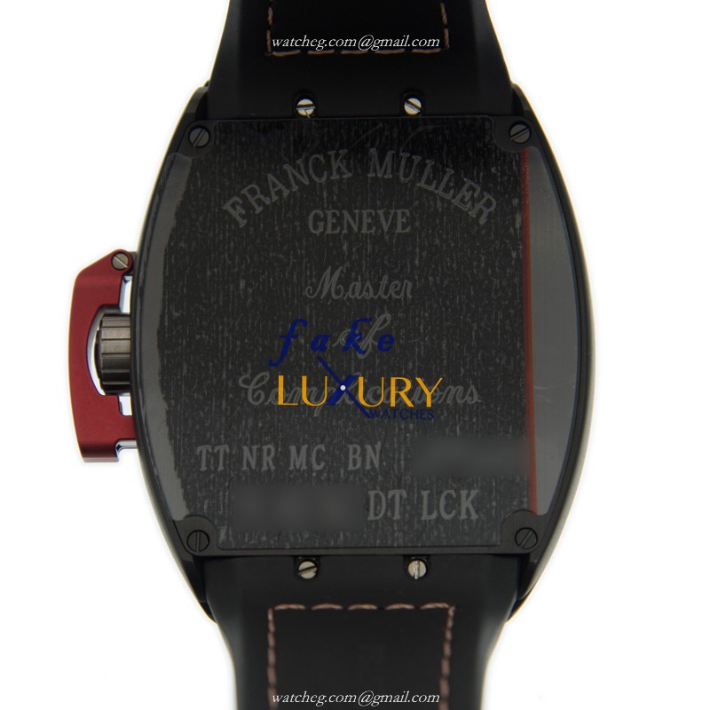 Franck Muller V 45 SC DT LCK TT.NR.MC.BN Replica Watch, Vanguard Automatic, Black Dial, Steel Case - Image 3