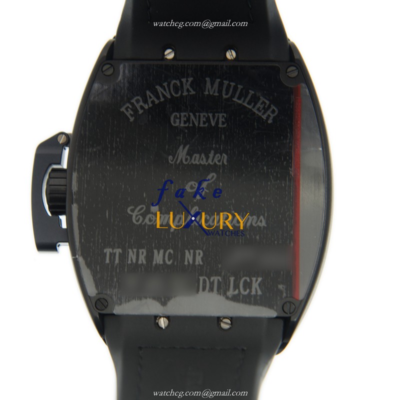 Franck Muller V 45 SC DT LCK TT.NR.MC.NR Vanguard Automatic Stainless Steel Watch - 45mm Black Dial - Image 3