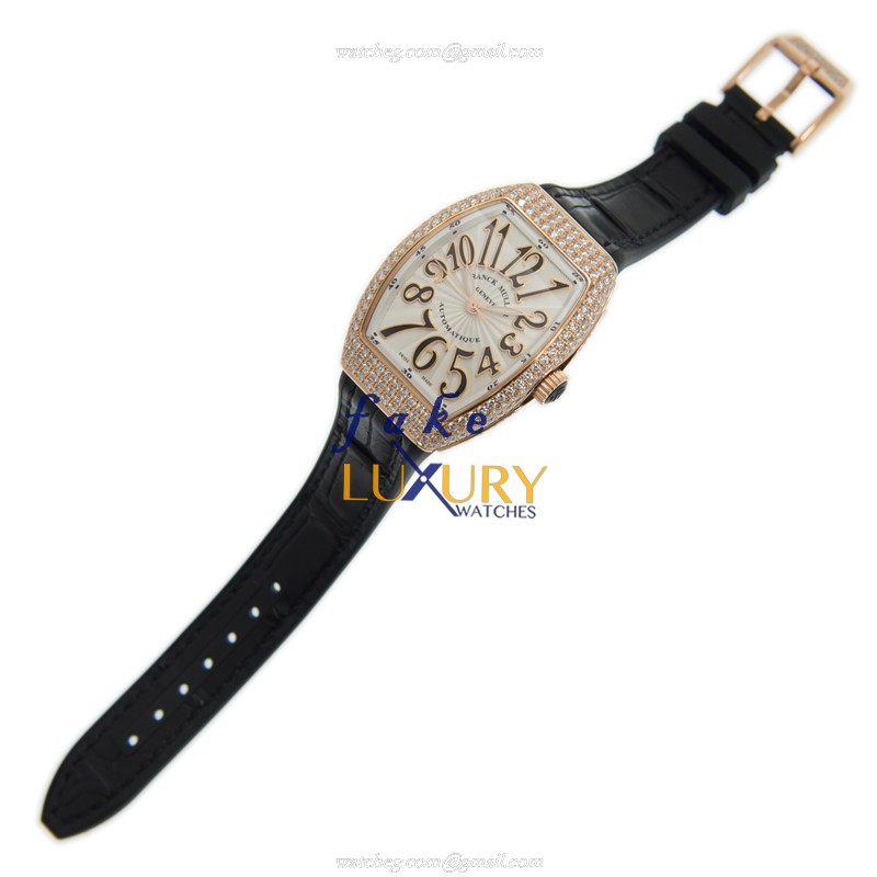 Franck Muller V 32 SC AT FO D 5N.NR - WHITE - Replica Watch - VANGUARD Automatic - 18kt Rose Gold & - Image 2
