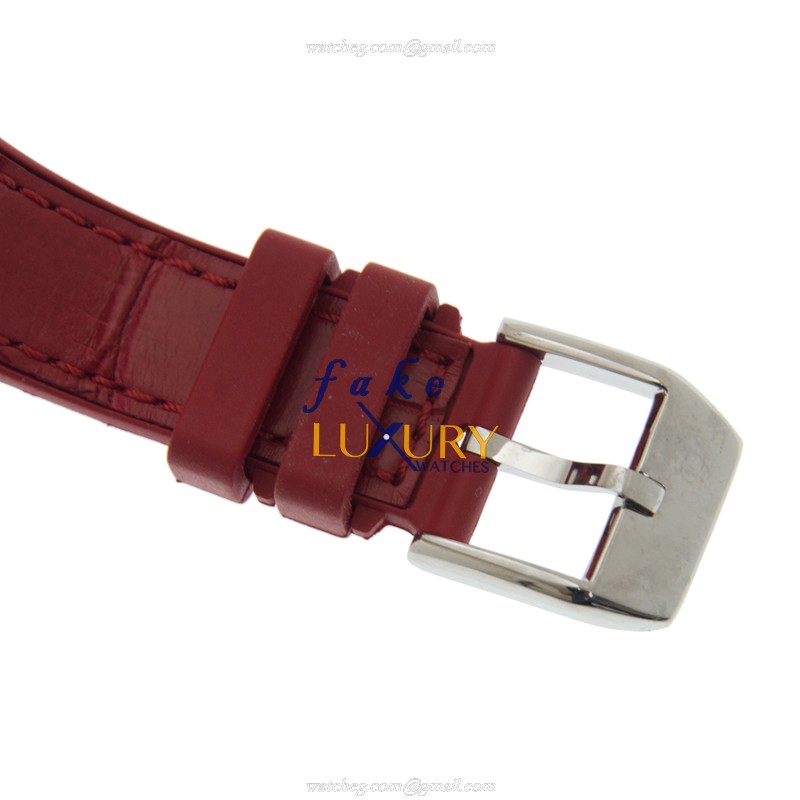 Franck Muller V 35 SC AT FO COL DRM AC.RG Replica Watch, Automatic, White Dial, Red Leather Strap - Image 4