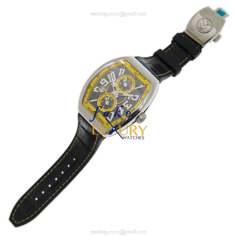 V 45 MB SC DT AC.JA - Franck Muller Vanguard Replica Watch Automatic Gray Dial Steel - Image 2