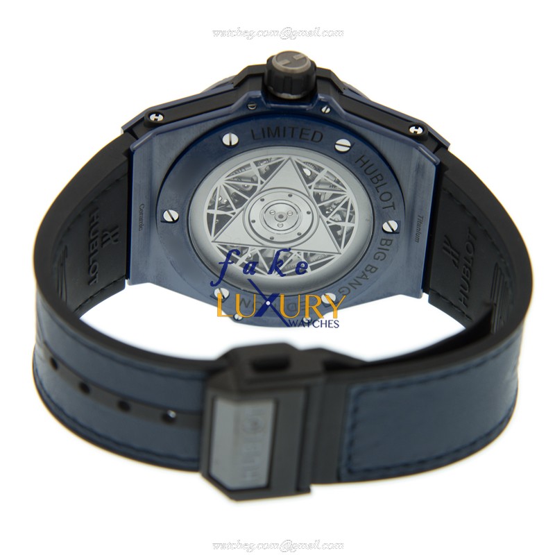 Hublot 415.EX.7179.VR.MXM19 Big Bang Replica Watch, Automatic Movement, Blue Dial, Ceramic & Steel - Image 4