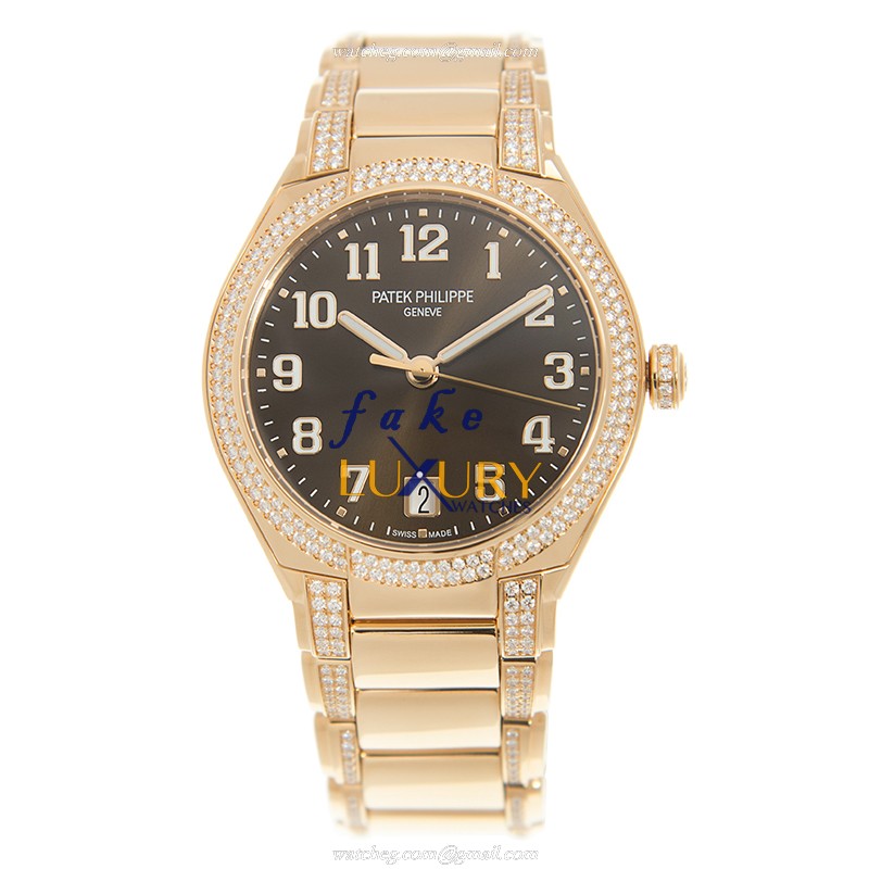 Patek Philippe 7300/1201R-001 Twenty-4 Automatic 18kt Rose Gold Diamonds White Dial Replica - Image 2