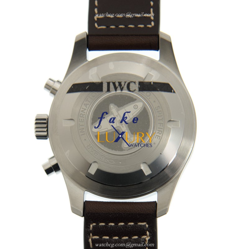 IW387903 - IWC PILOTS Automatic Replica Watch Black Dial Brown Cowhide Strap - Image 3