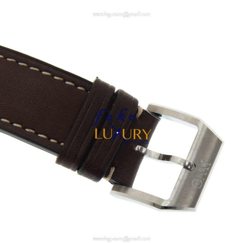 IW387903 - IWC PILOTS Automatic Replica Watch Black Dial Brown Cowhide Strap - Image 4