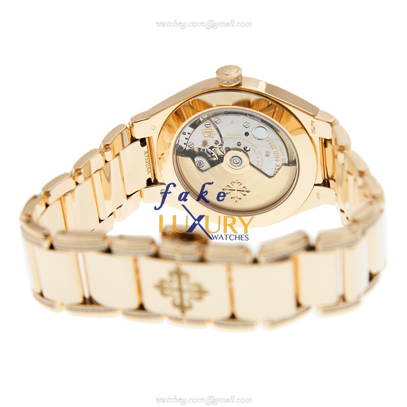 Patek Philippe 7300/1201R-001 Twenty-4 Automatic 18kt Rose Gold Diamonds White Dial Replica - Image 3