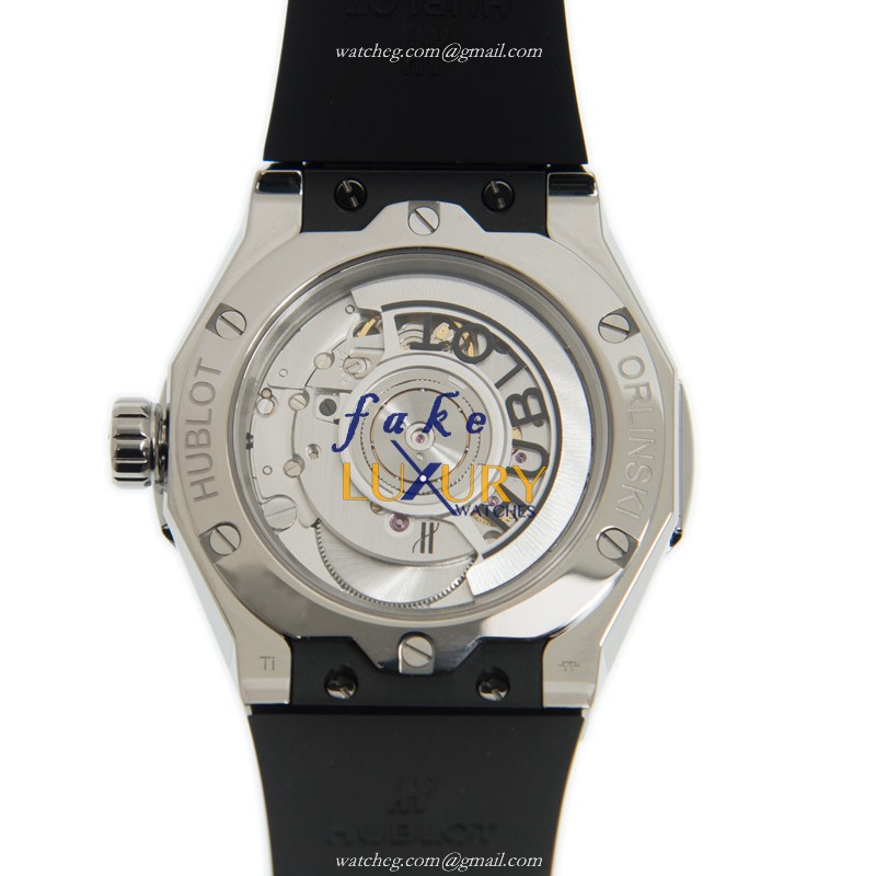 Hublot Classic Fusion Replica Watch 550.NS.1800.RX.ORL19 Automatic Titanium 40mm Black Dial Rubber - Image 3