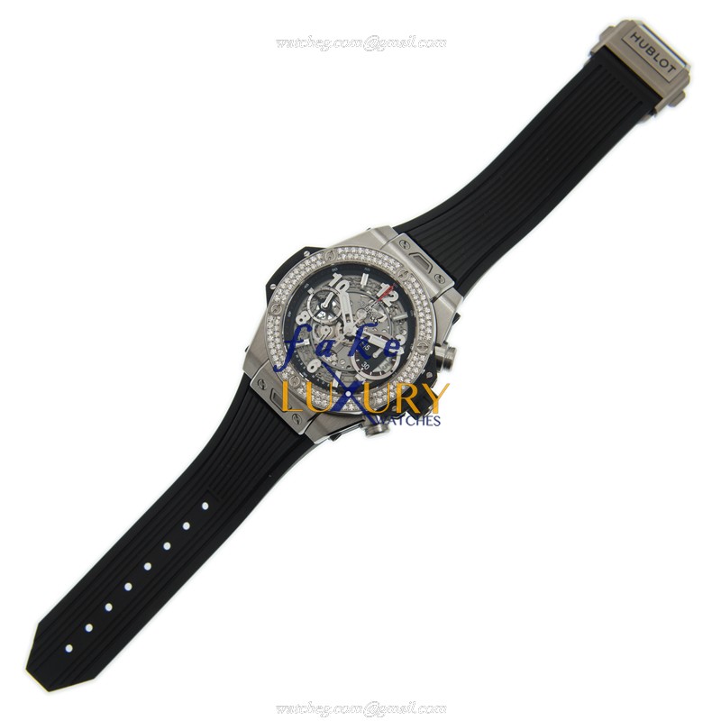 Hublot BIG BANG 441.NX.1170.RX.1104 Replica Watch, Titanium Diamond Case, Transparent Skull - Image 2