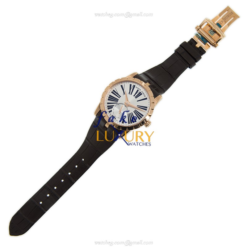 Roger Dubuis Excalibur RDDBEX0461 Automatic 18kt Rose Gold Silver Dial Replica Watch - Image 2