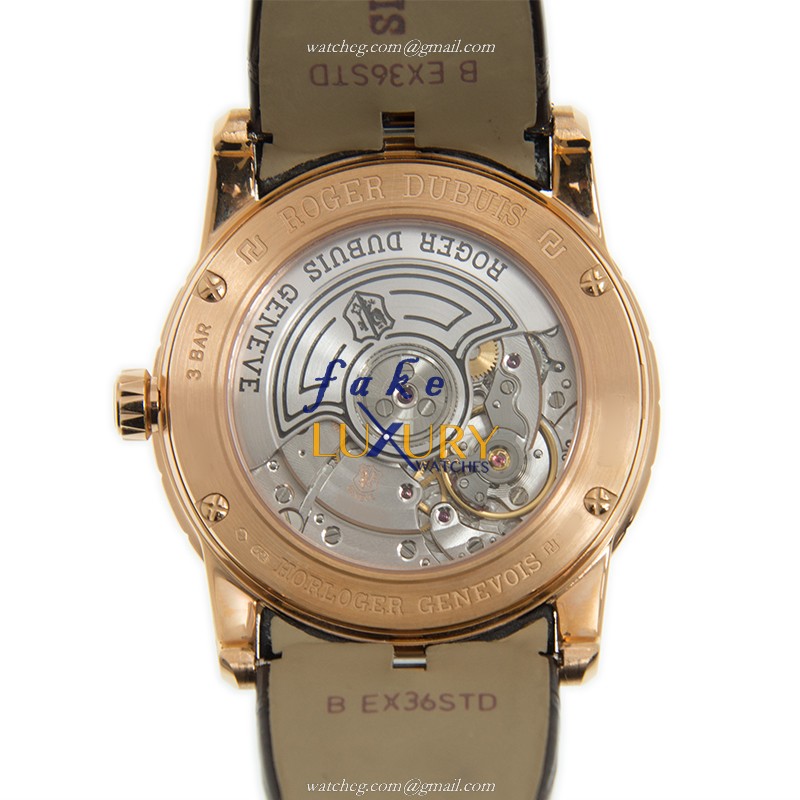 Roger Dubuis Excalibur RDDBEX0461 Automatic 18kt Rose Gold Silver Dial Replica Watch - Image 3