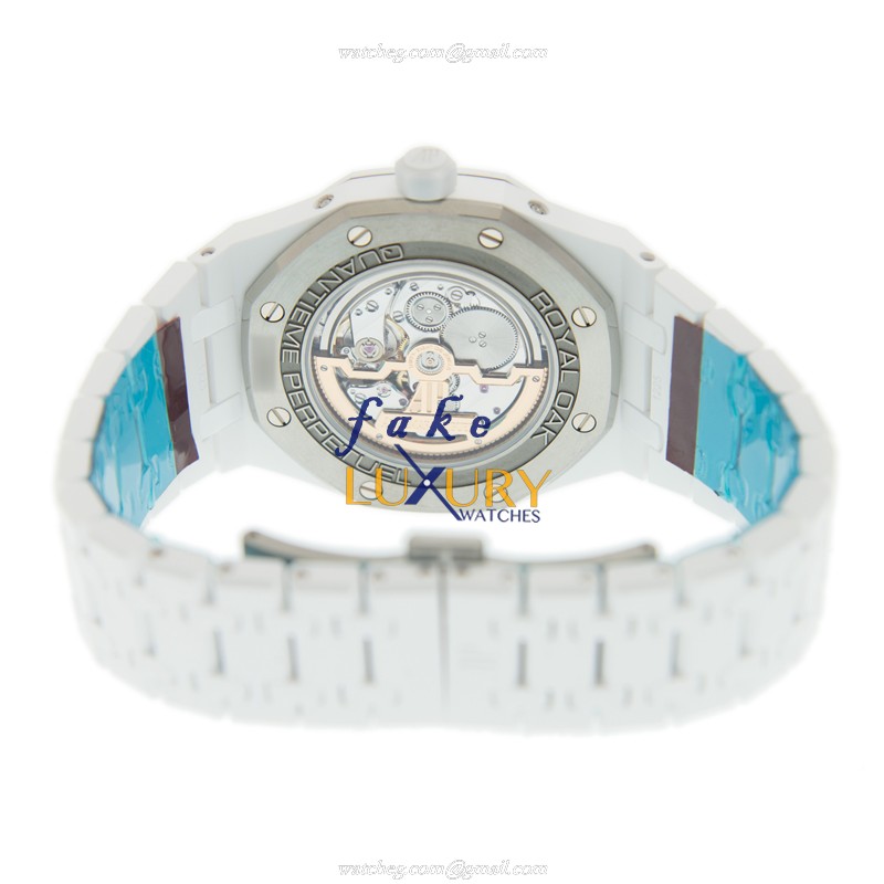 Audemars Piguet 26579CB.OO.1225CB.01 Royal Oak Blue Dial Ceramic Automatic Replica Watch - Image 4