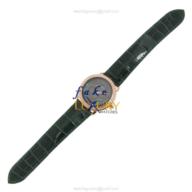 Cartier HPI01261 Manual Wind Replica Watch 37mm 18kt Rose Gold & Diamond Bezel Sapphire Crystal - Image 2