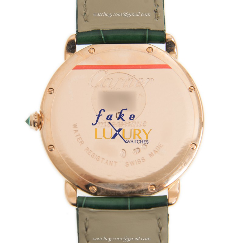 Cartier HPI01261 Manual Wind Replica Watch 37mm 18kt Rose Gold & Diamond Bezel Sapphire Crystal - Image 4