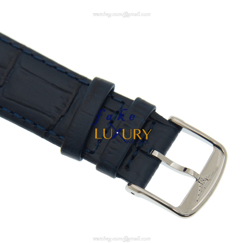 Longines L4.922.4.92.2 PRESENCE Automatic Blue Dial Leather Strap Replica Watch - Image 4