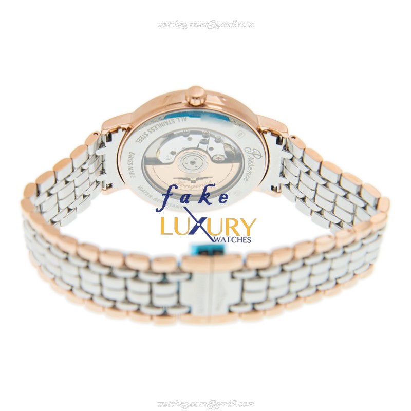 -5100 - LONGINES L4.922.1.11.7 PRESENCE AUTO 18K ROSE GOLD STEEL REPLICA WATCH - Image 4