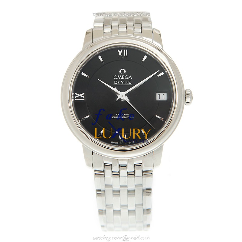 Omega De Ville 424.10.33.20.01.001 - Replica Watch - Automatic - Black Dial - Steel Bracelet - Image 2