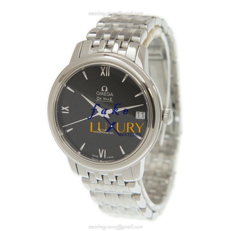 Omega De Ville 424.10.33.20.01.001 - Replica Watch - Automatic - Black Dial - Steel Bracelet - Image 3
