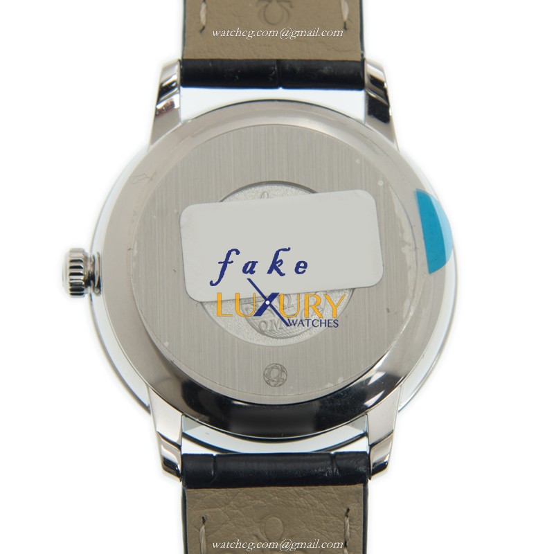 Omega 424.13.33.20.56.002 - Replica Watch - Automatic - Stainless Steel Case - Gray Dial - Blue - Image 3