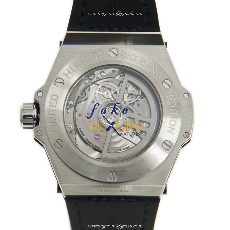 Hublot Big Bang 465.SS.7179.VR.1204.MXM19 Replica Watch, Automatic, Blue Dial, Steel & Diamonds Case - Image 3