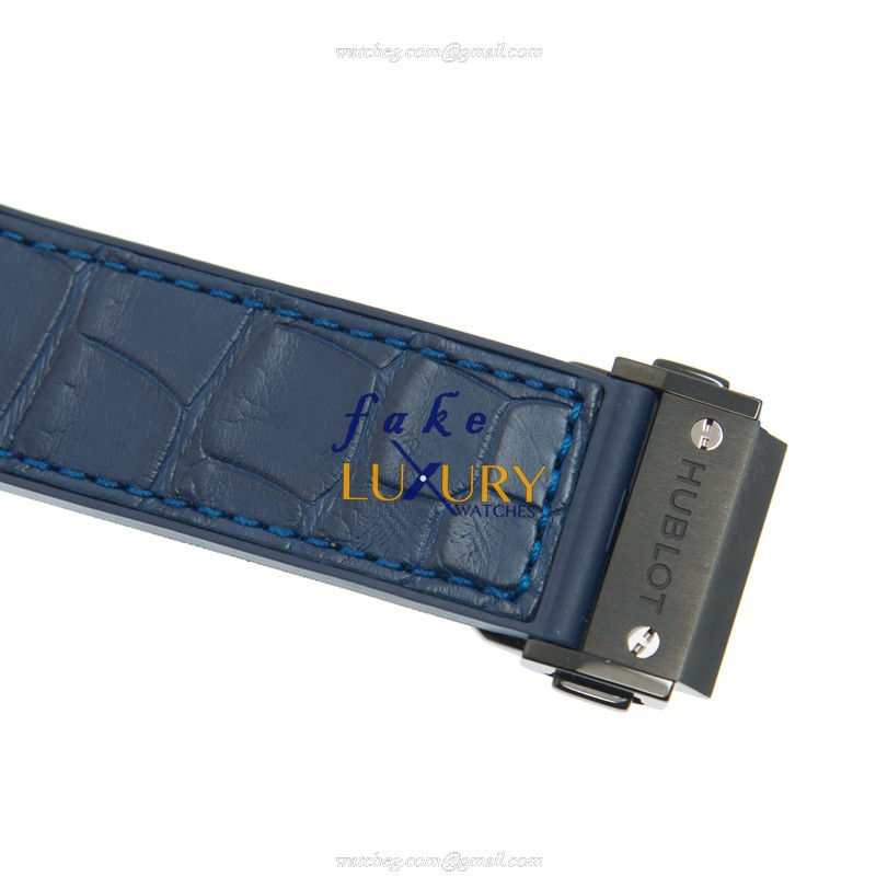 Hublot 542.CM.7170.LR CLASSIC FUSION Automatic Stainless Steel Blue Dial Leather Strap Replica Watch - Image 4
