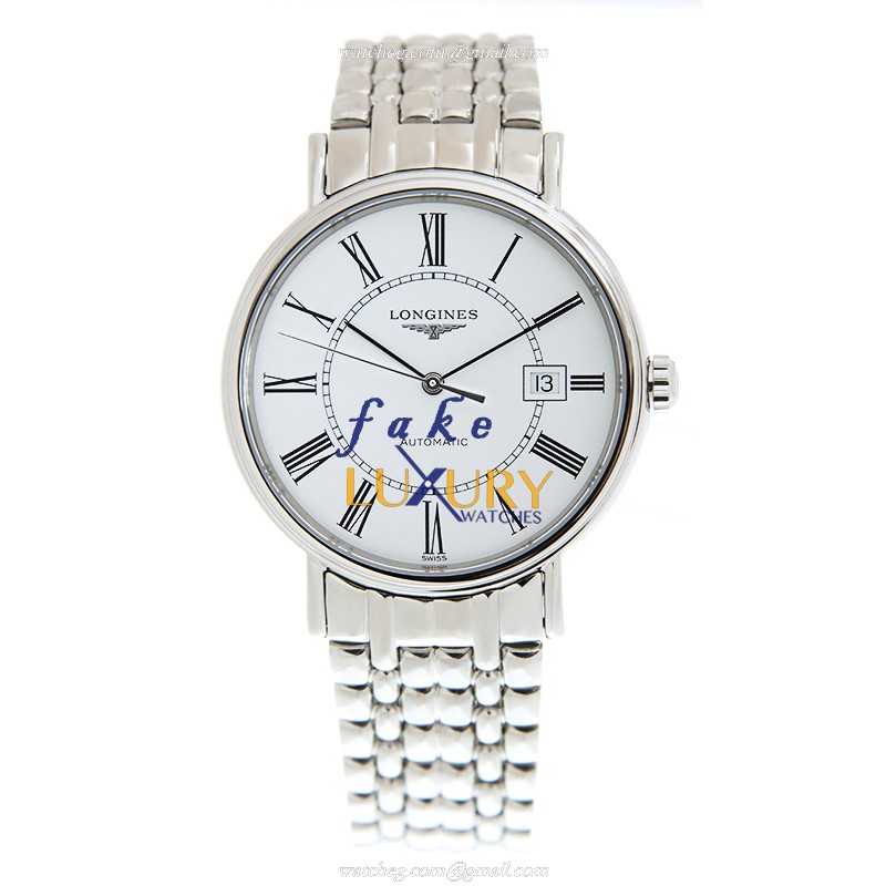 Longines L4.922.4.11.6 PRESENCE Replica Watch Automatic White Dial Stainless Steel Case Silver - Image 2