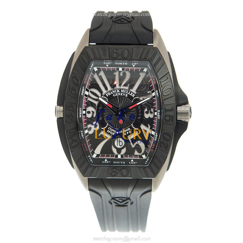 Franck Muller Conquistador GPG 8900 SC DT GPG TT.NR.TT - BLACK Automatic Titanium Replica Watch - Image 2