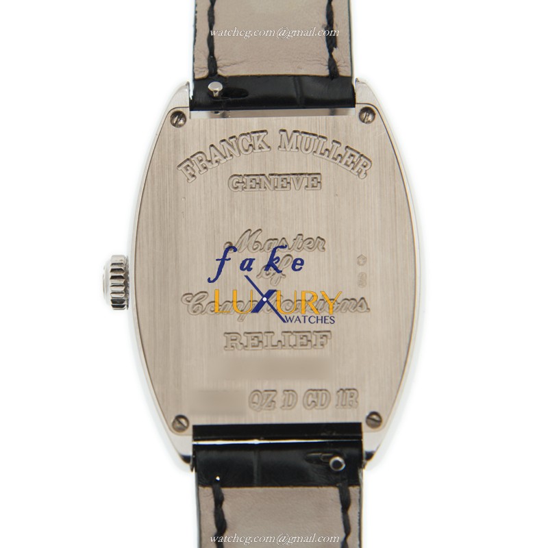 Franck Muller 7502 QZ D CD 1R OG Quartz 18kt White Gold & Diamond Replica Watch, 28mm, White Dial - Image 3