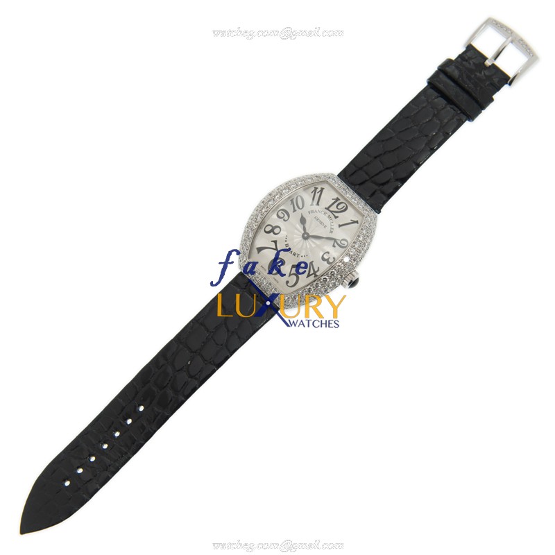 5002 M QZ D2 OG - Franck Muller Replica Watch Heart Quartz White Dial 18kt Gold - Image 2