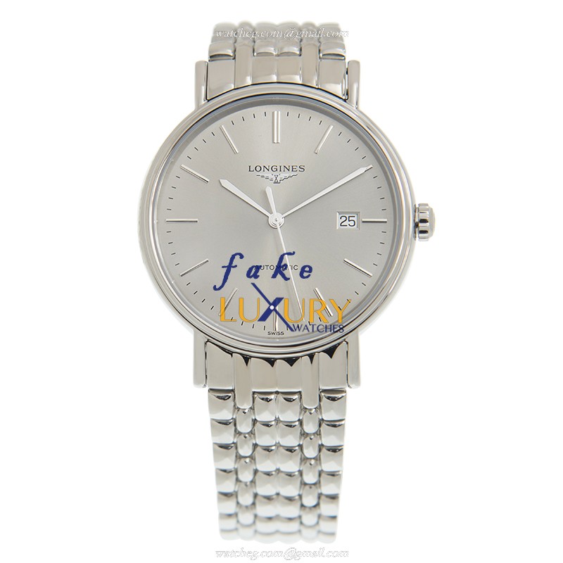 L4.922.4.72.6 - Longines PRESENCE Automatic Replica Watch - Gray Dial Stainless Steel - Image 2