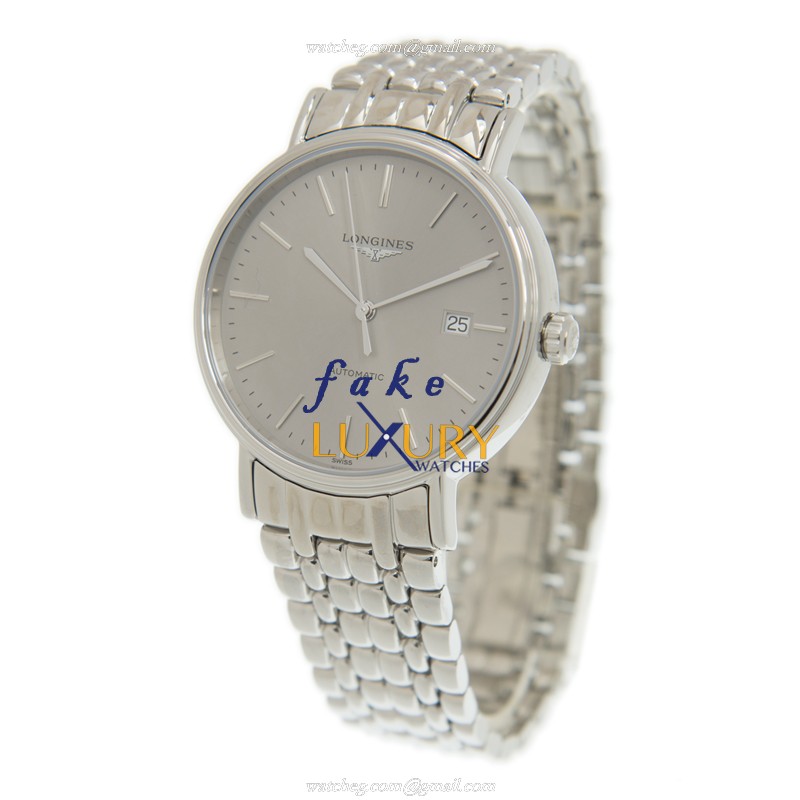 L4.922.4.72.6 - Longines PRESENCE Automatic Replica Watch - Gray Dial Stainless Steel - Image 3