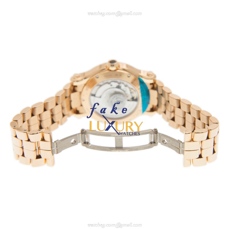 Chopard 274808-5004 Replica Happy Sport Watch - Auto 18kt Rose Gold & Diamond Case - Image 5
