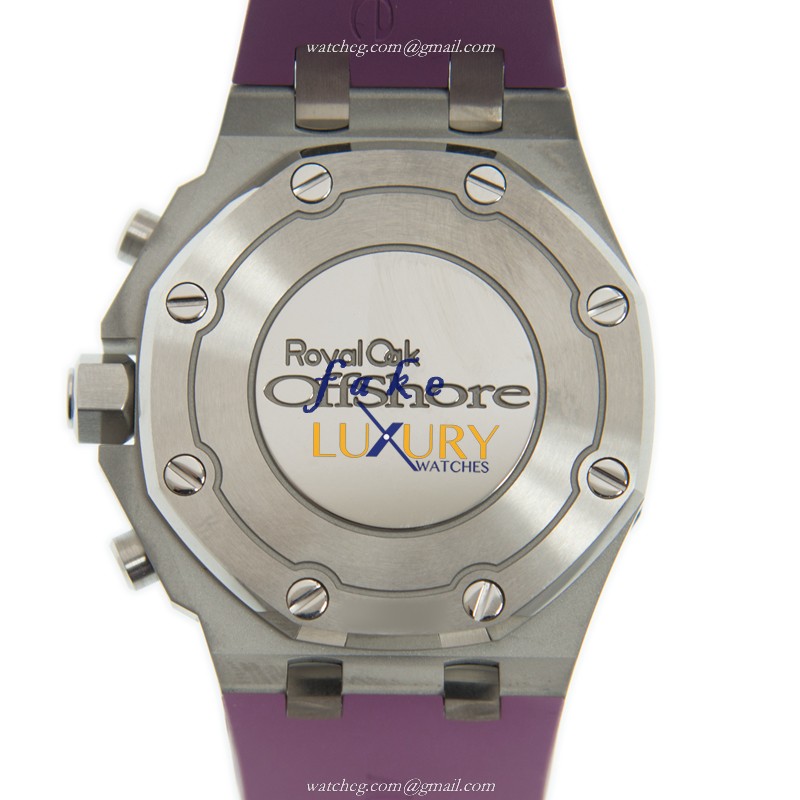 Audemars Piguet 26231ST.ZZ.D075CA.01 Royal Oak Offshore Replica Watch, Automatic, Purple Dial & - Image 3