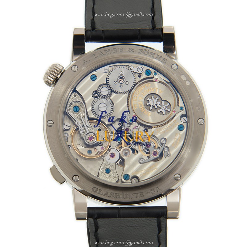 A Lange & Sohne 145.029 Zeitwerk Replica Watch, Black Dial, 18kt White Gold Case, Automatic Movement - Image 3