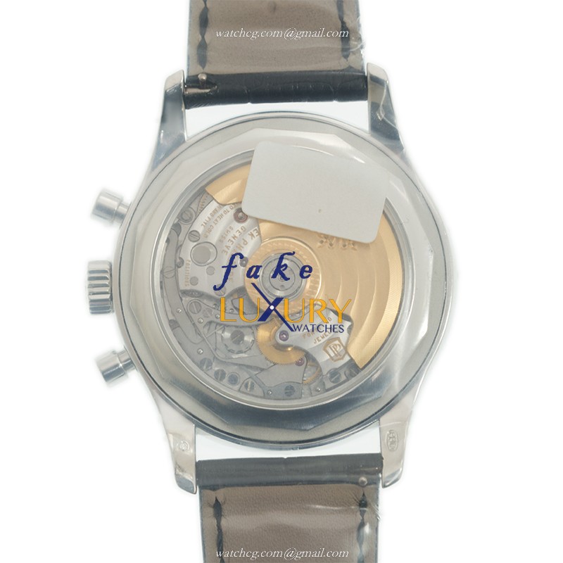 Patek Philippe 5961/13P-010 COMPLICATIONS Automatic Platinum Black Dial Alligator Strap Replica - Image 3